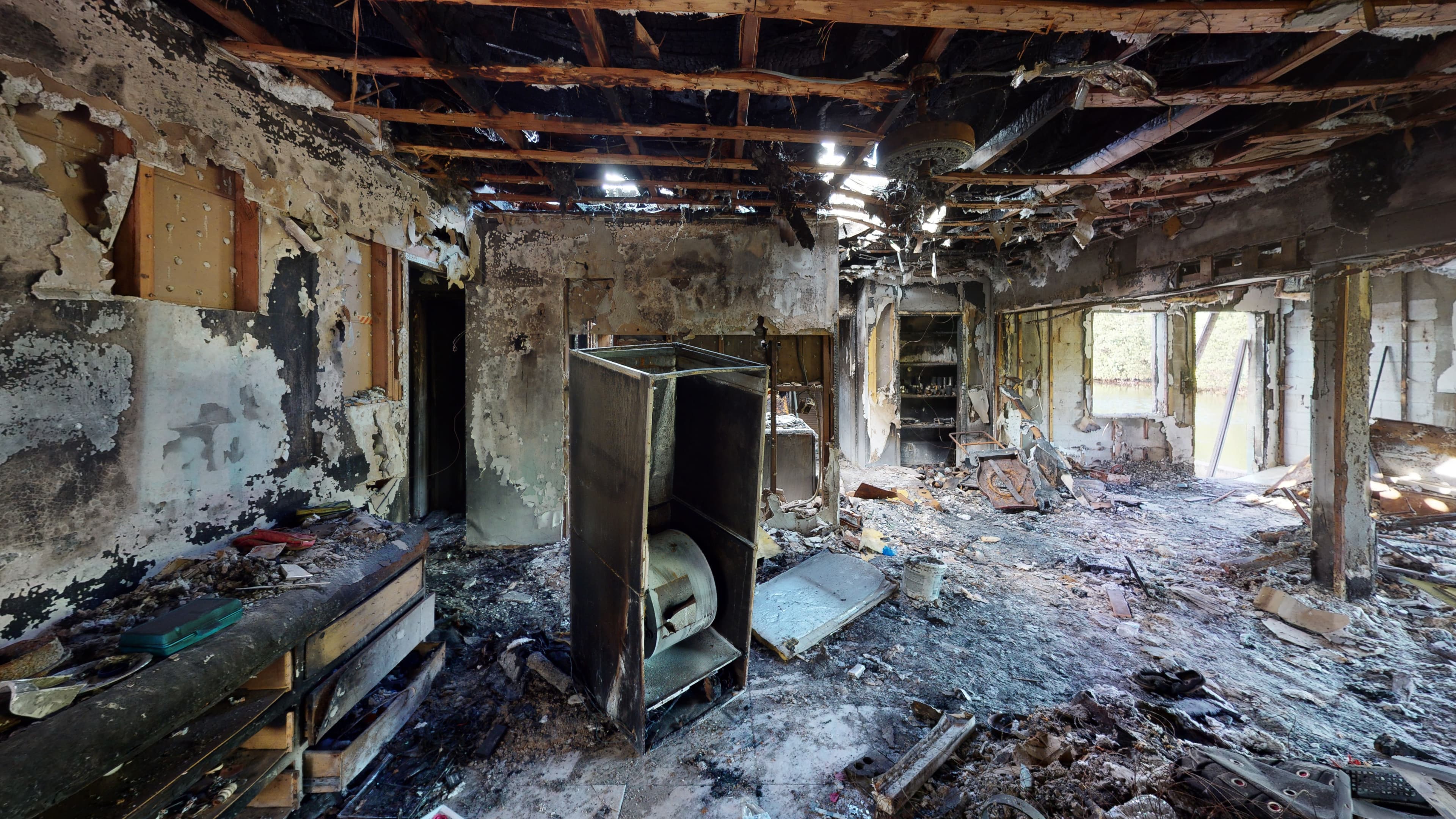 Fire-Damaged Rebuild before 1